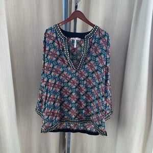 NANETTE LEPORE long-sleeve colorful cover up